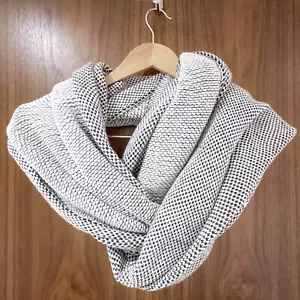 Oversized Infinity Scarf Knit H&M Grey Minimalist Scandi Winter - Picture 1 of 10