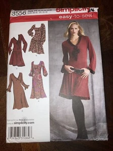 Simplicity #3556 Misses'/Miss Petite A-Line or Dropped Waist Dress Size 4-20 - Picture 1 of 2