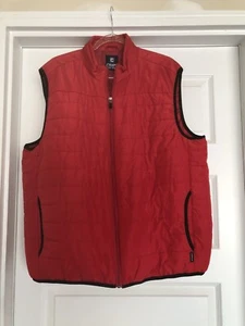 Chaps XL Men’s red puffer Short Sleeve Quilted Vest - Picture 1 of 5