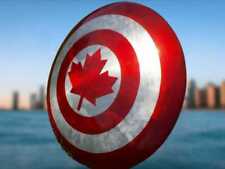 Captain Canada Shield-Metal Prop Replica Marvel Captain Canada Cosplay