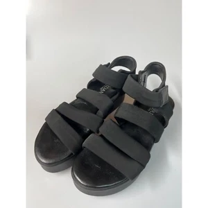 Cordani Jillian Strappy Black Platform Sandal Size 38 US 7 - Picture 1 of 10