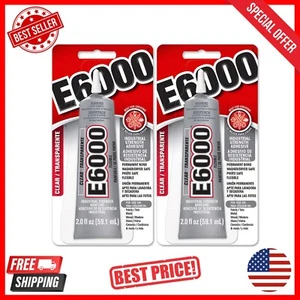 Industrial Strength E6000 Adhesive Clear Eclectic Glue Multi-Purpose, Gel, 2 Oz. - Picture 1 of 24