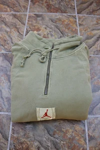 Nike Jordan 1/4 Zip Wings Washed Pullover Sweatshirt 939954-395 Men Size Large - Picture 1 of 7