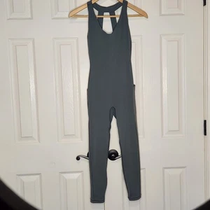 ATHLETA Transcend Bodysuit Unitard Olive Green Stretch Workout Athletic Small - Picture 1 of 10