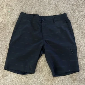 O'Neill Crossover Hybrid Cargo Shorts Herren Gr. 36 schwarz dezente Streifen - Bild 1 von 4