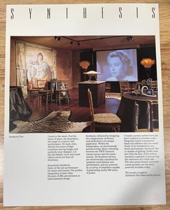 JBL Synthesis Two Dealer Brochure - NOT A COPY - Picture 1 of 2