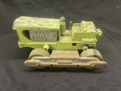 Vintage Toy - Hubley Diesel Bulldozer 8” - Cast Metal Yellow/Green - Image 1 of 4