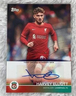2021-22 Topps Liverpool Team Set HARVEY ELLIOTT auto #BA-HE Rookie Autograph RC - Image 1 of 2