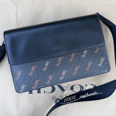 NWT Coach Turner Flap Crossbody With Horse And Carriage Dot Print c6585 - Image 1 of 4