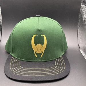 Marvel Loki Mens Adjustable Snap Straight Hat - Picture 1 of 4