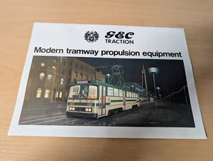 GEC Traction moderne Straßenbahn Antriebsausrüstung Spezifikationen Flyer Straßenbahnen - Bild 1 von 2