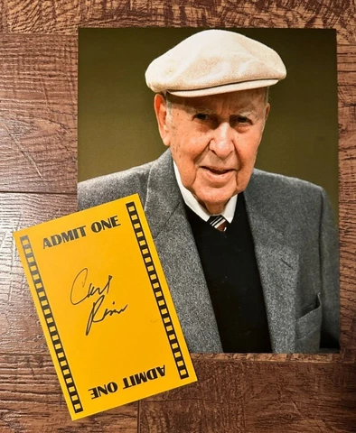 Carl Reiner Autograph | Signed Card + 8x10 - Ocean's Eleven Dick Van Dyke Show Cover