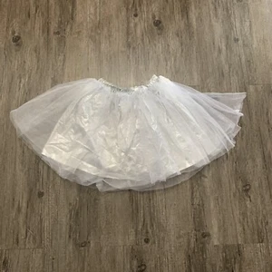Girls Gray Silver Sparkle Tutu Skirt size 6/6x EUC - Picture 1 of 4