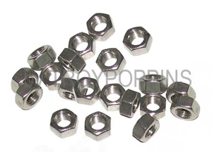 20-SS 5/16"-24 FULL HEX NUTS FINE THREAD STAINLESS STEEL 18-8 FASTENER HARDWARE - Picture 1 of 1