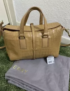 Mulberry Small Roxette Deep Embossed Croc Camel Tote Shoulder Bag & Dust Bag VGC - Picture 1 of 18