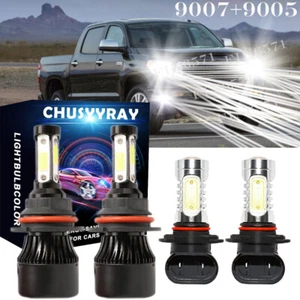 For Ford F150 1999-2003 LED Headlights+ Fog Lights Combo 9007 HB5 9145 9140 4PC - Picture 1 of 12