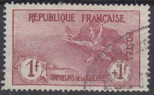 TIMBRE FRANCE 1ère ORPHELIN 1F + 1F N° 154 OBLITERATION LEGERE - COTE 480 € - Picture 1 of 2