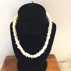 Vintage Puka Shell Necklace Ivory Colored  Surfer Tropical Beach  Barrel Clasp.