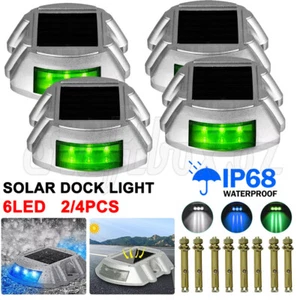 2/4PCS Solar Driveway Lights Deck Pathway Lights Solar Dock LED Light Safety AU - Picture 1 of 16