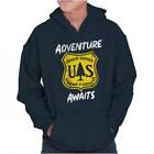 Adventure Awaits US National Forest Service Unisex Kinder Jugend Hoodie Sweatshirt