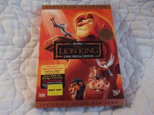 THE LION KING PLATINUM EDITION 2-DISC SPECIAL DVD NEW WS DISNEY ELTON JOHN ANIME - Picture 1 of 18