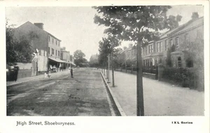 PC HIGH STREET SHOEBURYNESS ESSEX INGLATERRA POSTAL VINTAGE (u727) - Imagen 1 de 2
