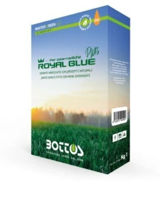 Semi Sementi per Prato Extra Forte BOTTOS ROYAL BLUE Plus 1 Kg per Climi Caldi - Immagine 1 di 3