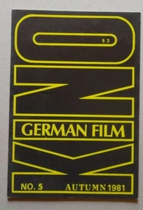 KINO - GERMAN FILM 1981 Autumn Nr.5  - German Film and the Anglo-Amerikan etc. - Bild 1 von 5