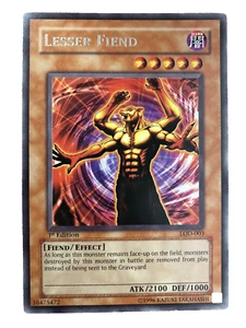 YuGiOh Karte KLEINERER UNHOLD Vermächtnis der Finsternis LOD-003 RARE 1. Auflage - Bild 1 von 3