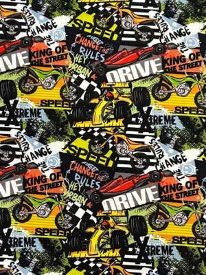 Sweat French Terry Digitaldruck King of the street - Bild 1 von 2