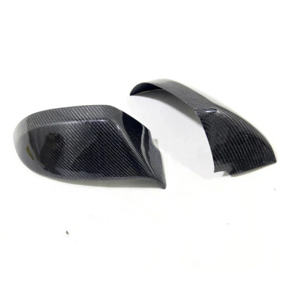 Par de tapas de tapa de espejo retrovisor lateral de fibra de carbono real para Audi A7 S7 RS7 2012-2018 Foto 1 de 4