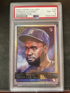 2020 Topps Gallery 🔥 Yordan Alvarez 🔥 Rainbow FOIL Rookie #16 ASTROS RC PSA 8 - Picture 1 of 2