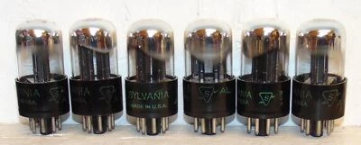 6 tubos NOS emparejados 12SN7GT BADBOY negro placa de 3 agujeros vintage años 50 Foto 1 de 4