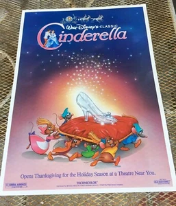 1987 Póster original de media hoja de película Cenicienta que viene a un teatro cerca de ti - Imagen 1 de 6