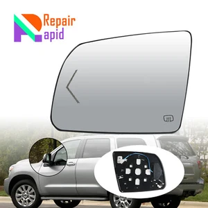 LH Side Heated Mirror with Turn Signal Glass For 2008 - 17 Toyota Sequoia Tundra - Picture 1 of 11