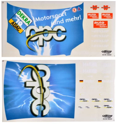 Dekorbogen 1:5 Opel Vectra GTS V8 opc Reuter Dekor Aufkleber Carson 32222 - Image 1 of 4
