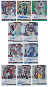 2020 Panini Prizm Draft Picks Rookie Auto Lot Camo #/25 Neon Orange #/149 Green