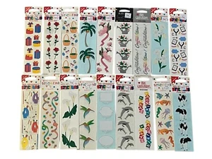 Mrs. Grossman's Vintage Aufkleber IHRE WAHL Blume Delfin Kuh Kolibri Fisch - Bild 1 von 26