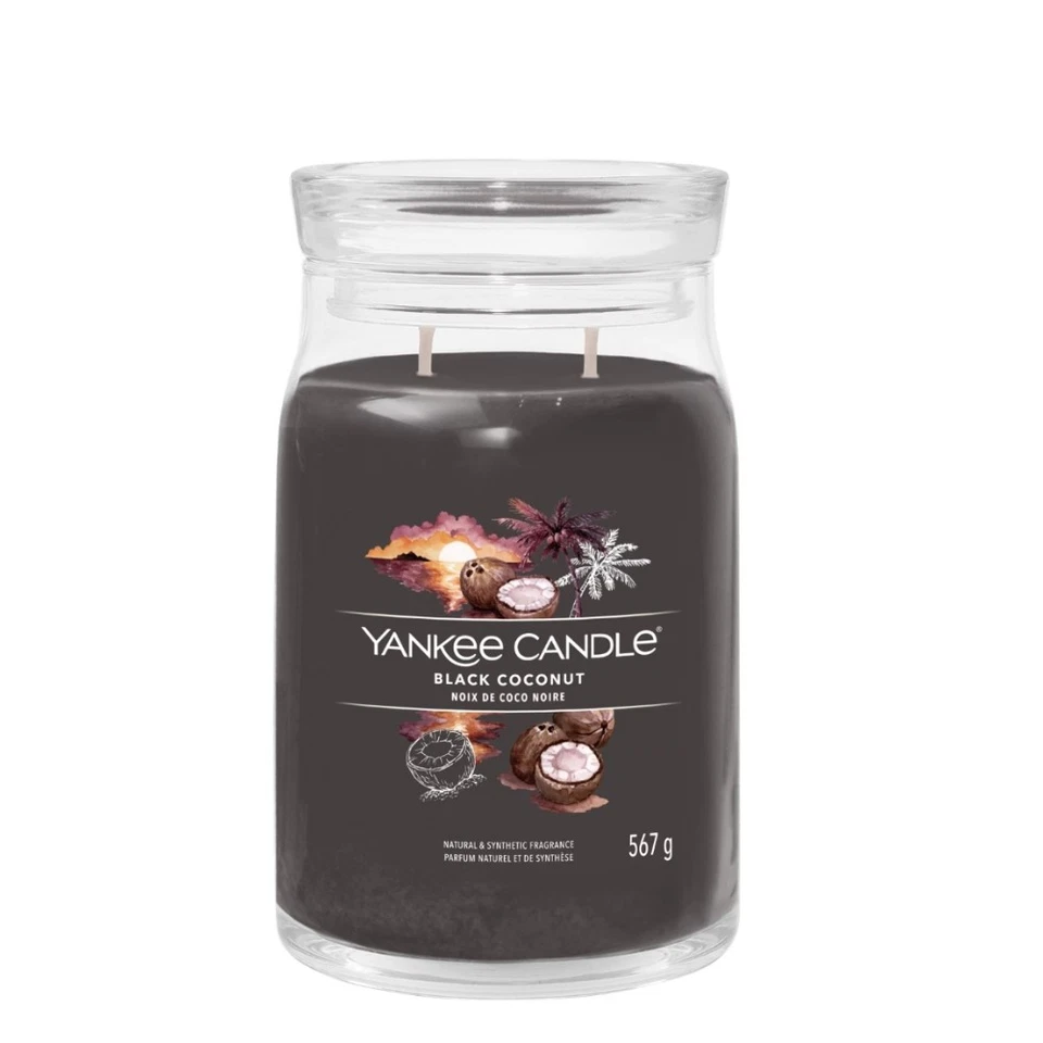 YANKIE CANDLE Bougie Jarre Grande Signature Black Coconut - Photo 1/1