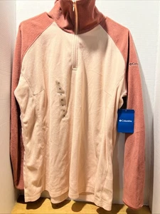 Columbia Sweater Womens 2XL 1/2 Zip Arctic Air Fleece Lightweight Sweatshirt NEW - Picture 1 of 10
