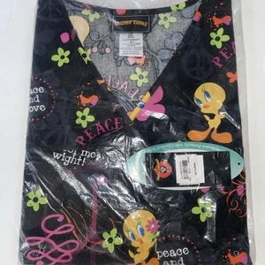 Tweedy Bird Scrubs Warner Bros Tooniforms V Neck Top 2XL NWT Looney Tunes Missy - Picture 1 of 10