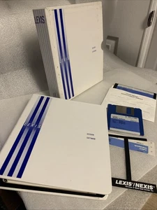 Vintage 3.5 & 5.25 Discs Manual Lexis Nexis Session Communications Software IBM - Picture 1 of 11