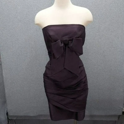 Emanuel Ungaro Fuchsia Strapless Bow-Front Fitted Dress - Image 1 of 4