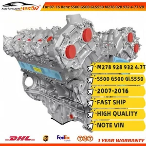 Long Block Engine Assembly For 07-16 Benz S500 G500 GLS550 M278 928 932 4.7T V8 - Picture 1 of 7