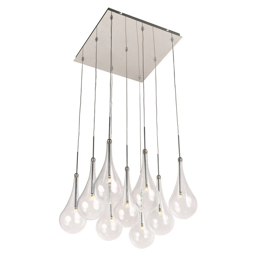 ET2 Iluminación Larmes 9 Luces LED Colgante, Cromo Pulido - E20516-18PC Foto 1 de 1