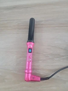 Nume HB025B Hot Pink Tourmaline Ceramic Swivel Cord Curling Wand 30W Works - Picture 1 of 9