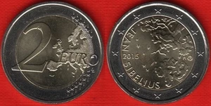 Finland 2 euro 2015 "Jean Sibelius" BiMetallic UNC - Picture 1 of 1
