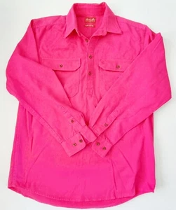 Thomas Cook Heavy Drill 1/2 Plkt L/S 2 Pocket Shirt Pink Mens Size S - Bild 1 von 6