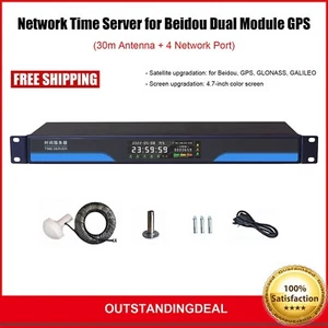 Serveur de temps réseau pour Beidou GPS PTP IEEE1588 (antenne 30m + 4 ports réseau) / - Photo 1/6