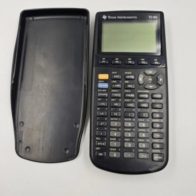 Texas Instruments Taschenrechner - Funktioniert, Gebrauchsspuren, Mit Abdeckung - Bild 1 von 4